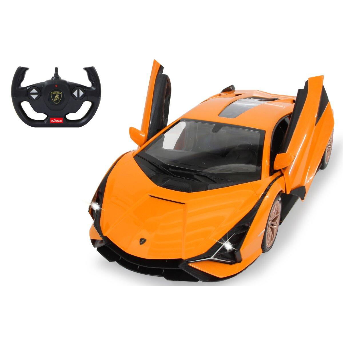 Voiture télécommandée Lamborghini Sián FKP 37 1:14 orange 2,4GHz Porte manual
