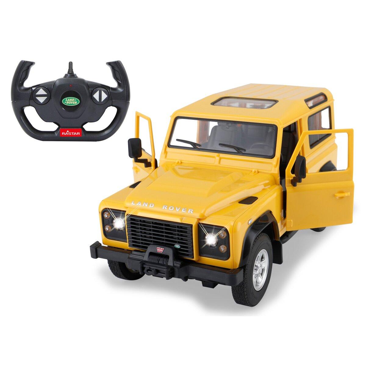 Voiture télécommandée Land Rover Defender 1:14 jaune 2,4GHz