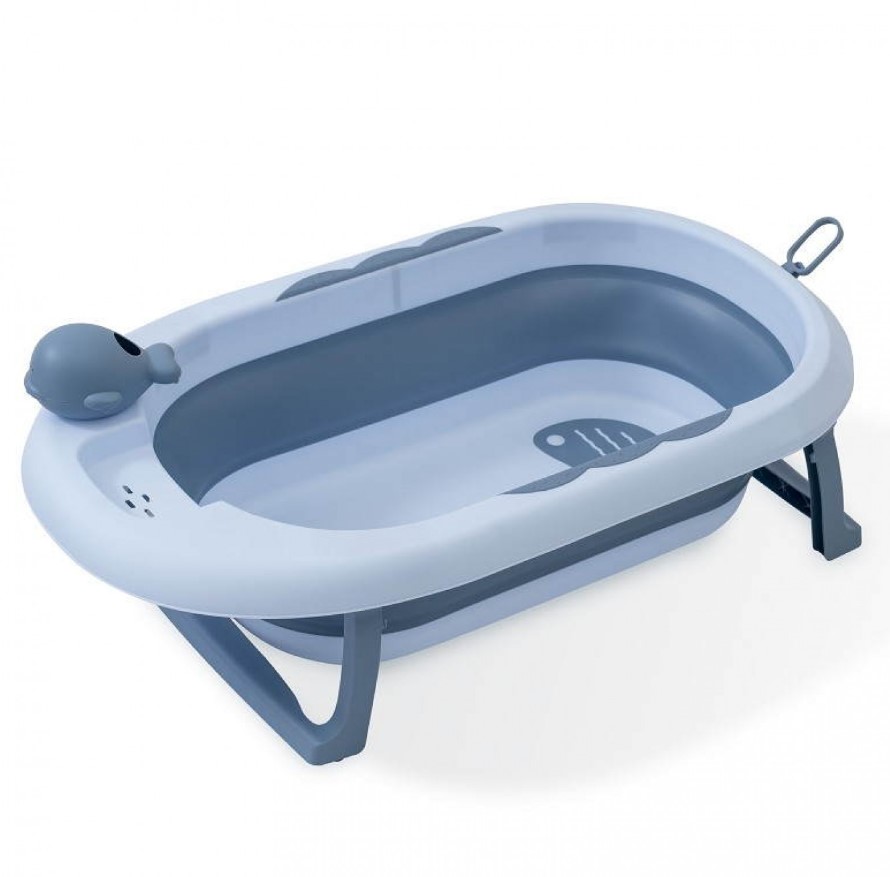 Baignoire Pliable avec Godet - Bleu
