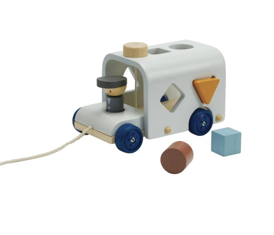 Boite a formes bus en bois - plan Toys - trousselier