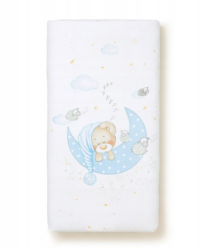 Parure Lit Bébé Amovible Bear Sleeping - Bleu