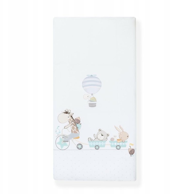 Parure Lit Bébé Amovible Girafe-Bicicleta - bleu