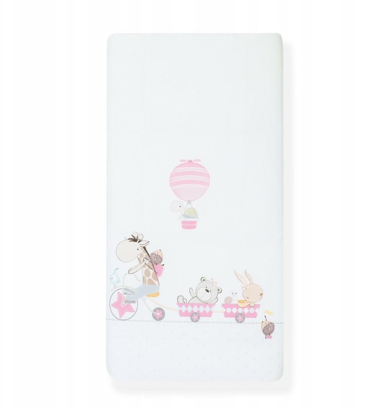 Parure Lit Bébé Amovible Girafe-Bicicleta - Rose