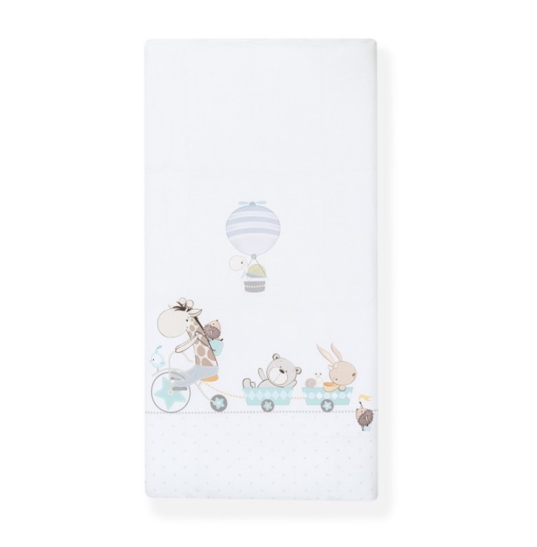 Parure Lit Bébé Amovible Girafe-Bicicleta - Vert