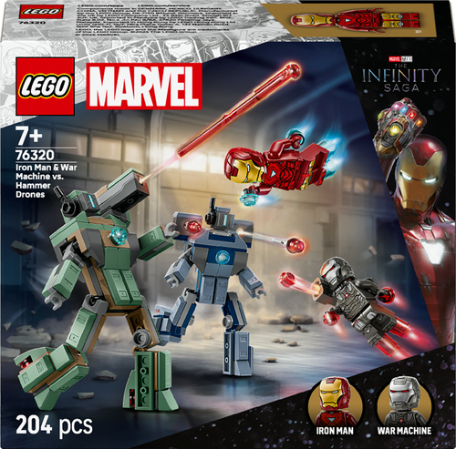 76320 Iron Man et War Machine contre les drones de Hammer