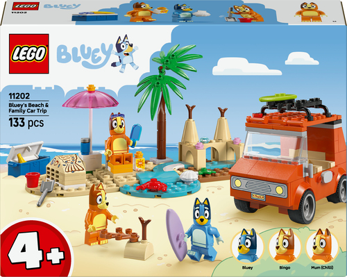 11202 Les vacances et le voyage en voiture de Bluey