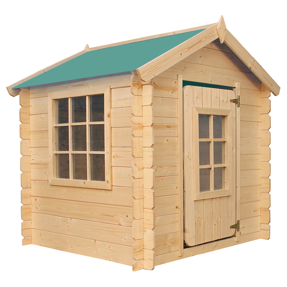 Maison en bois pour enfants Toit vert