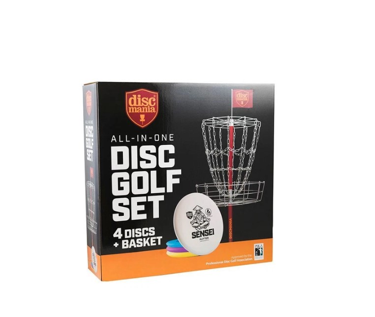 Set all-in-one: panier lite pro + 4 putters discmania