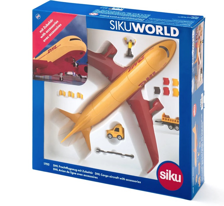1702 Avion Cargo DHL avec accessoires