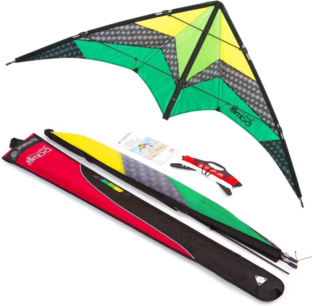 Cerf-volant voile Limbo II vert jaune