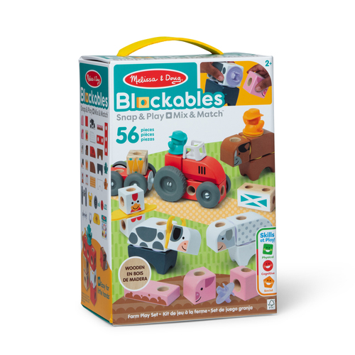 La Ferme - 56 Pieces - Blockables - Melissa & Doug