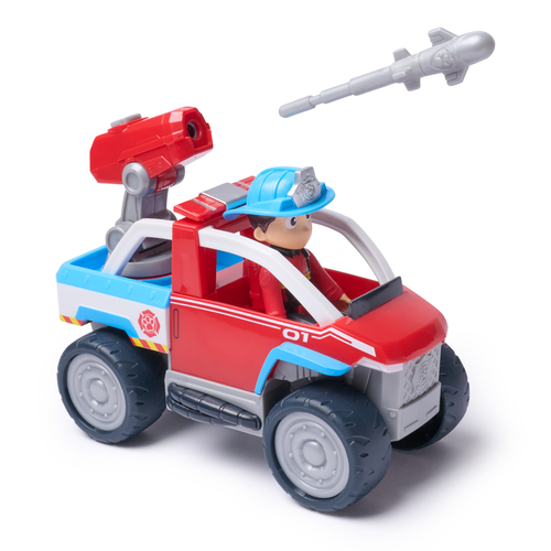 Vehicule et figurine fire rescue ryder la pat patrouille