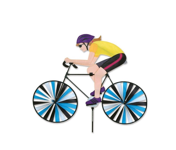 Girouette a plante femme cycliste