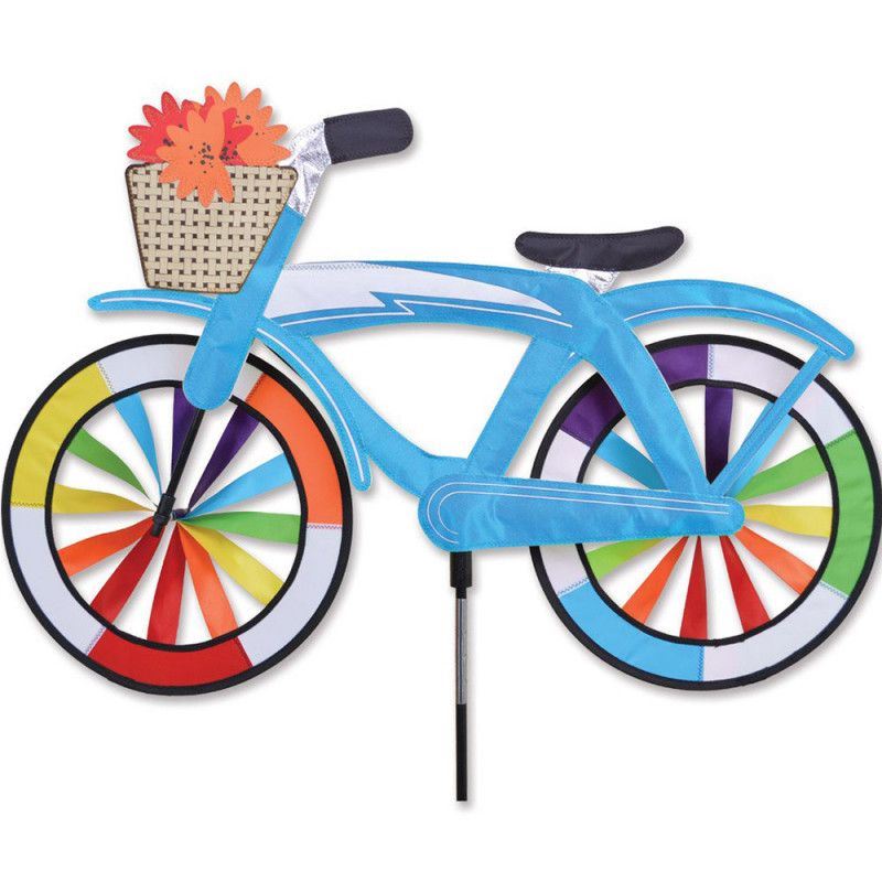 Girouette a planter vélo - bleu cruiser