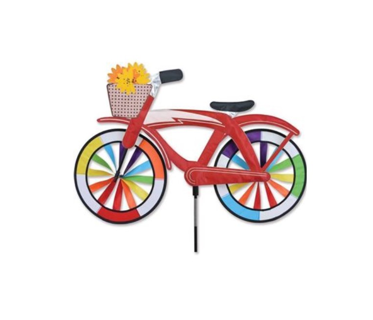 Girouette a planter vélo - cruiser rouge