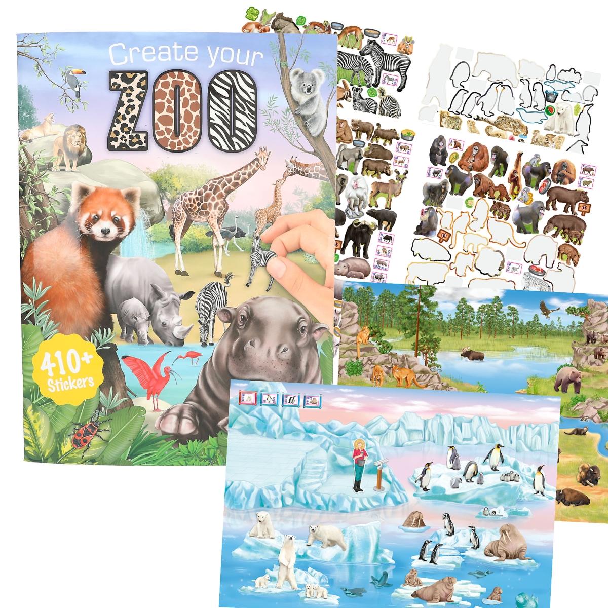 livre de Stickers Create your Zoo