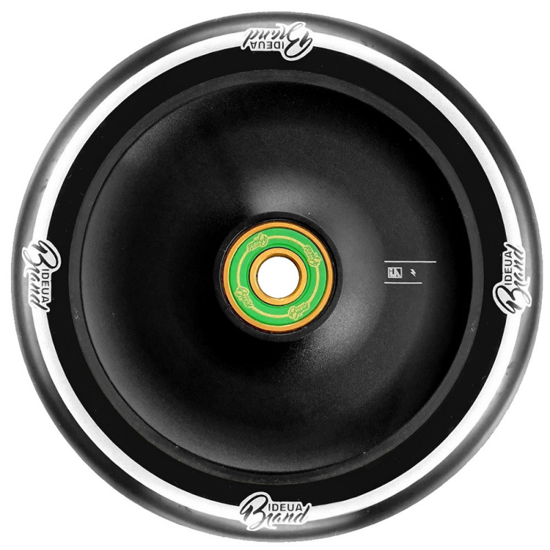 Accessoire roues 120x24mm - pu noir logo blanc (paire)