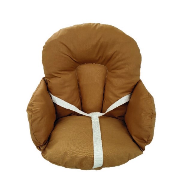 Coussin de chaise tissu coton à enduction brun
