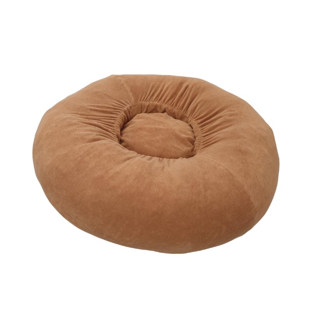 Coussin nid Diamètre 90 cm hauteur 25 cm brun