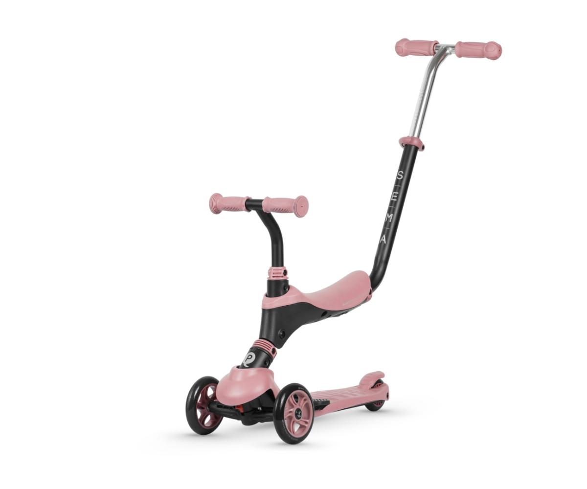 Trottinette Qplay Sema 3-en-1 Rose