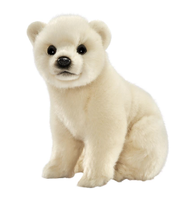 Peluche Ours Polaire Assis 24cmH