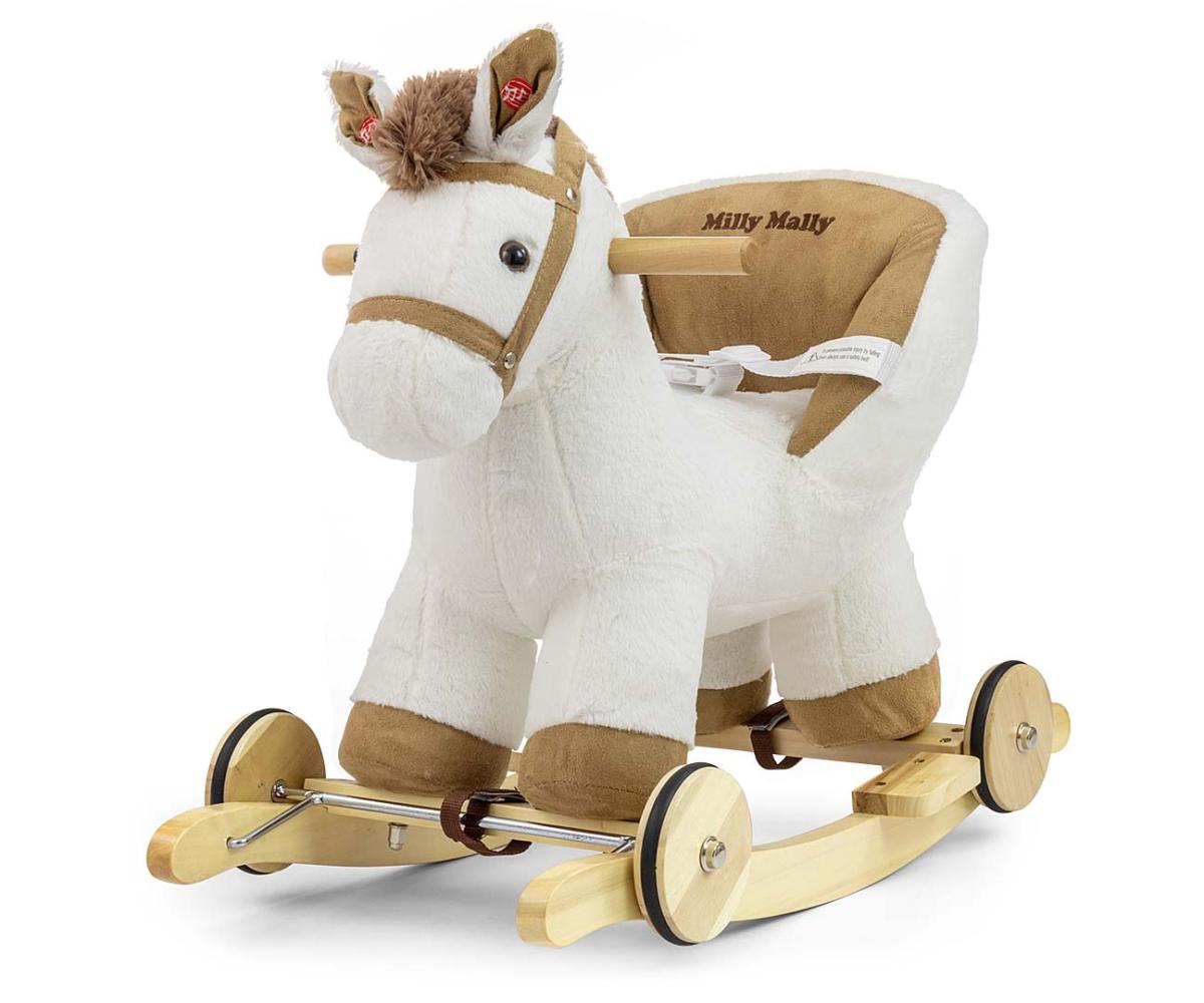Cheval à bascule Milly Mally Polly Blanc