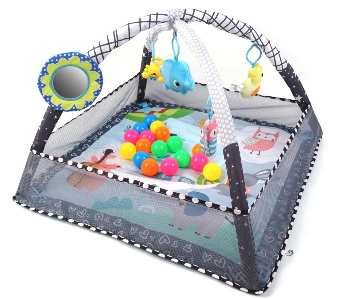 Tapis éducatif 2-en-1 TinyMini Parc avec balles