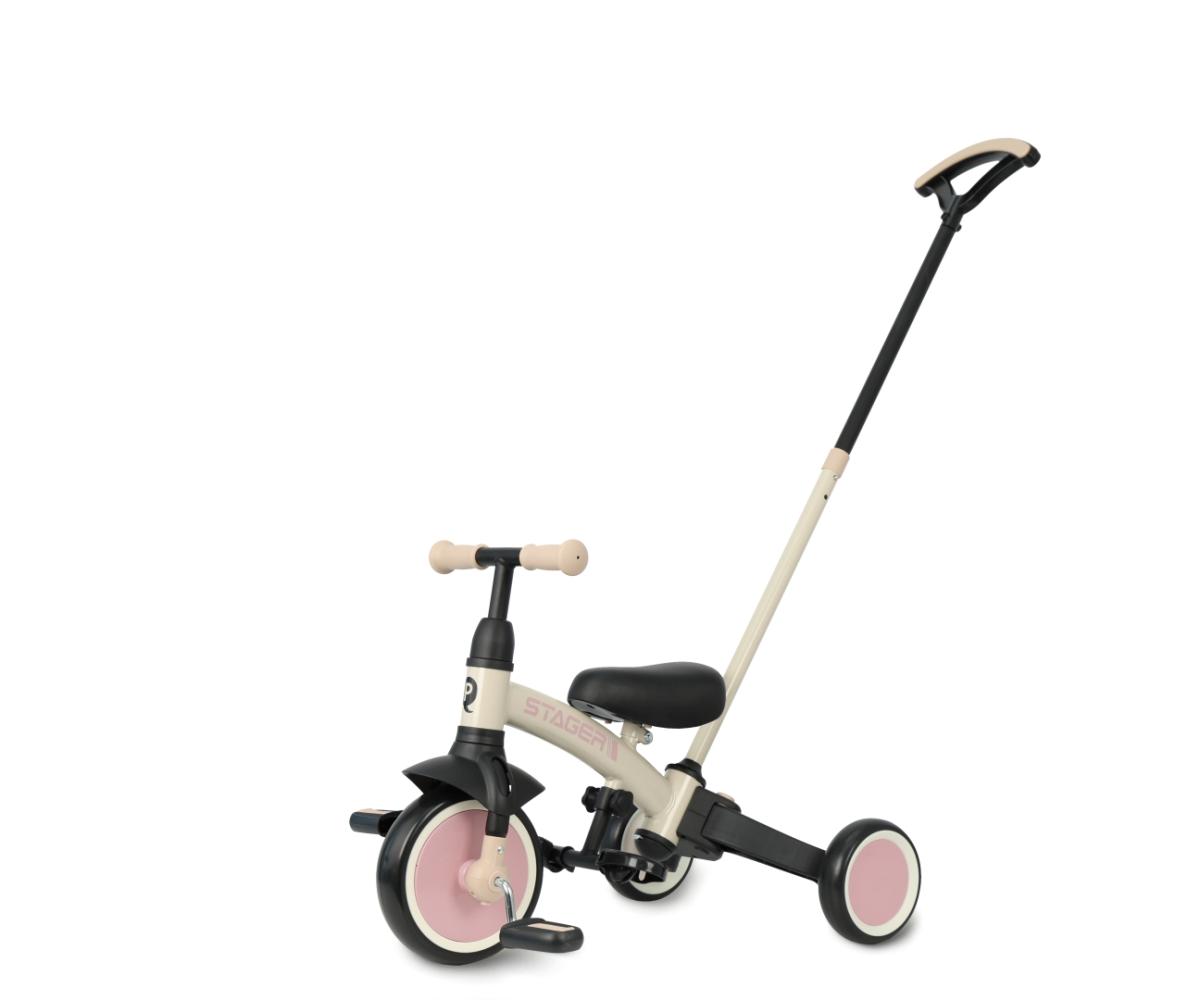 Tricycle Qplay Stager 3-en-1 Marron
