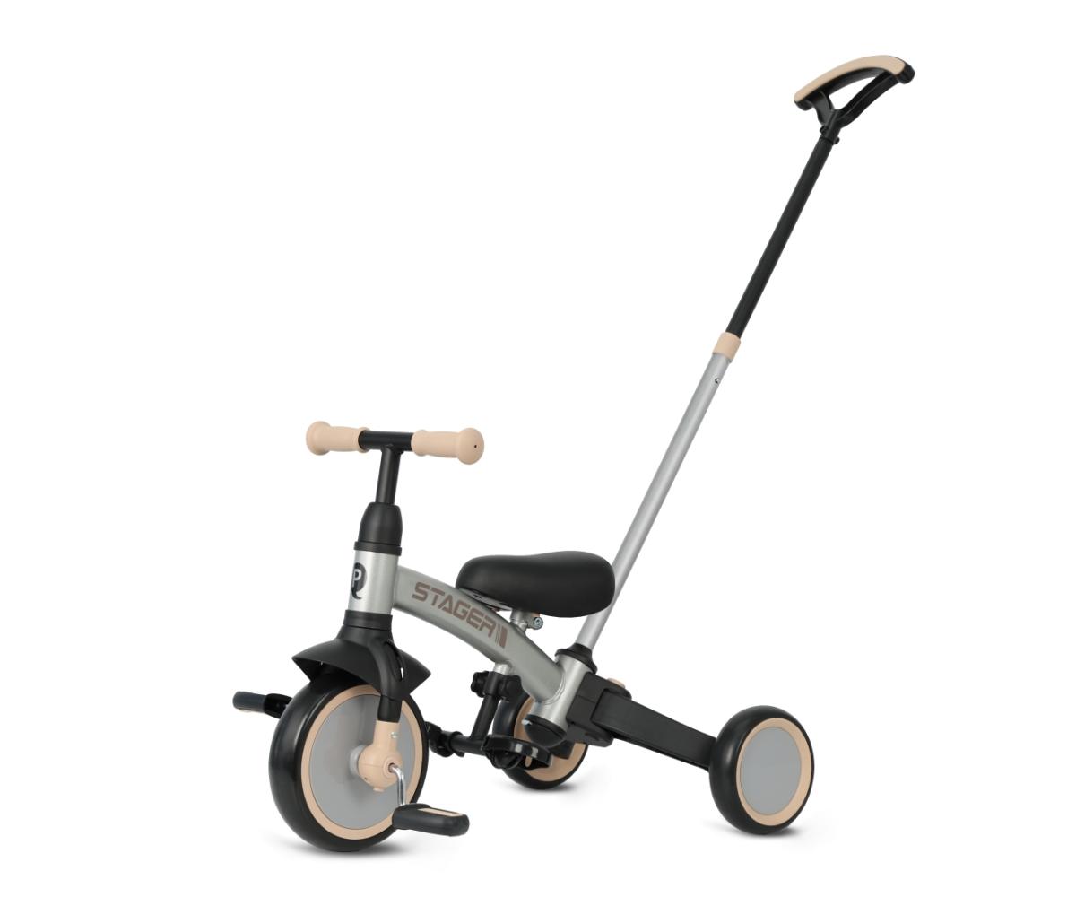 Tricycle Qplay Stager 3-en-1 Argent