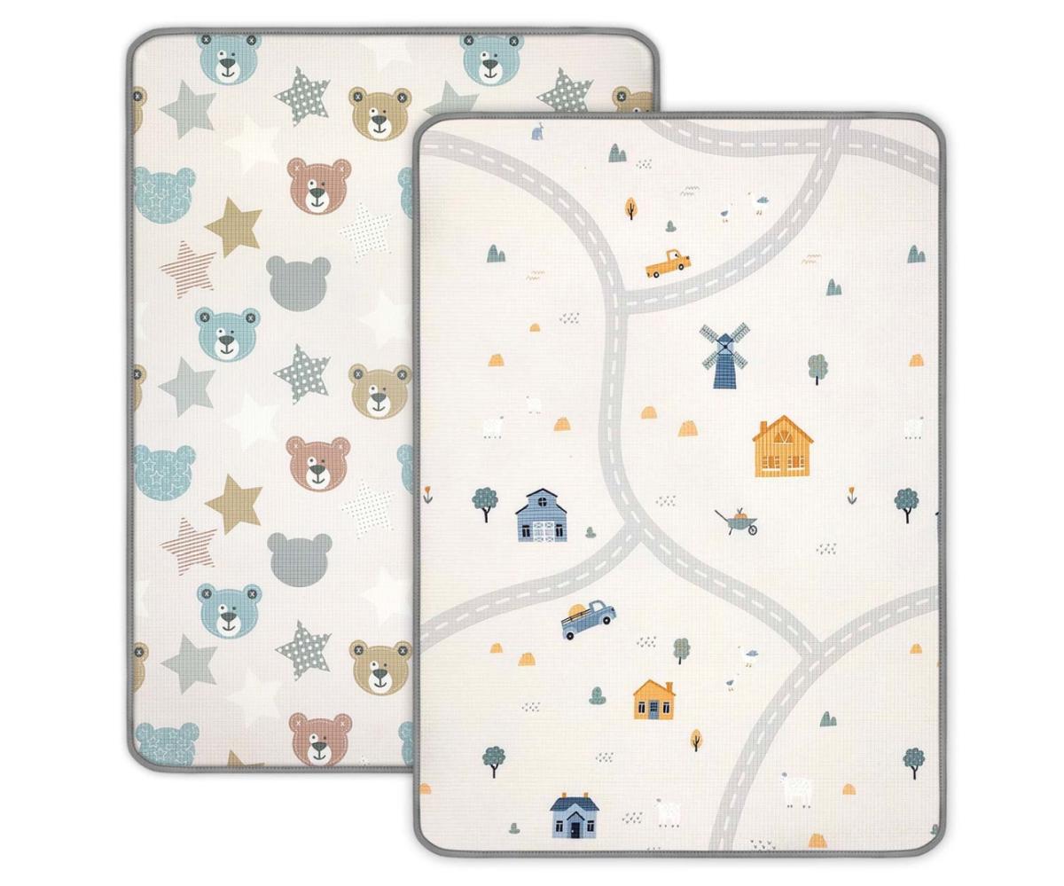 Tapis de jeu en mousse roulé Milly Mally Kinder Ours et Ferme