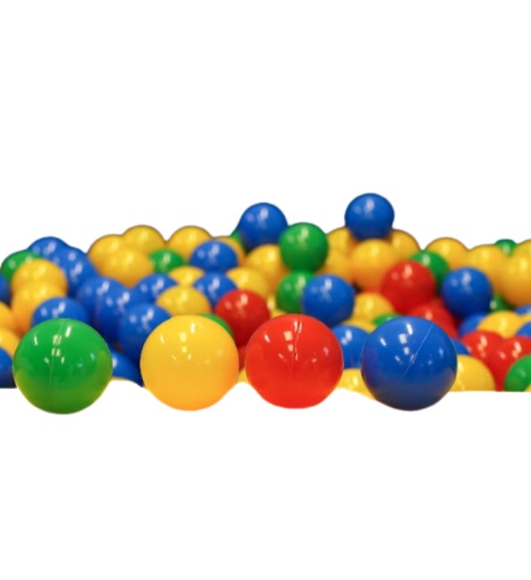 500 balles de jeu en mousse multicolore