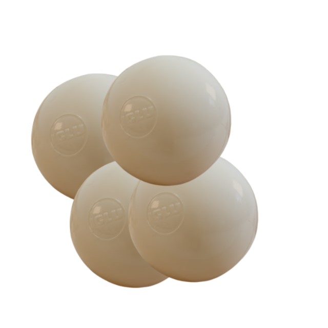 500 balles de jeu en mousse beige