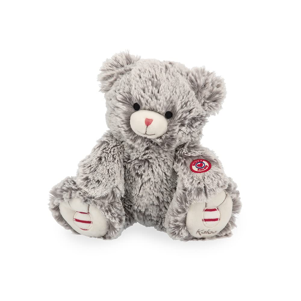 Peluche Mae l ours gris prestige - 24 CM