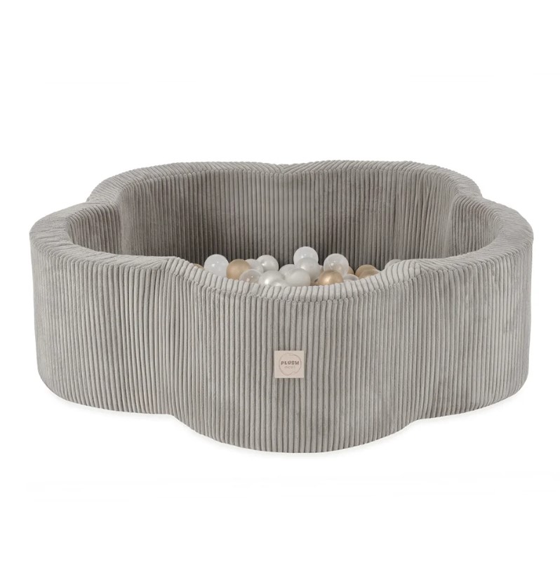 Piscine 95x30 beige 200 balles or nacré transparent