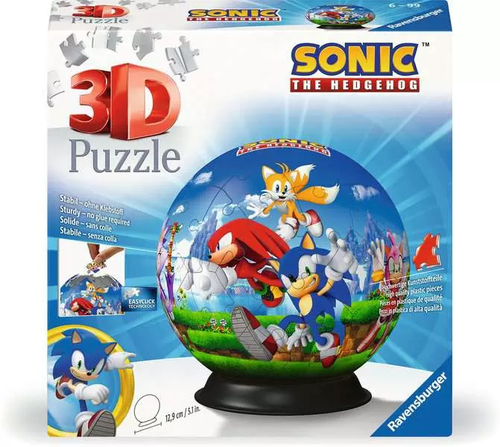 Puzzle 3D globe Sonic - 72 pcs