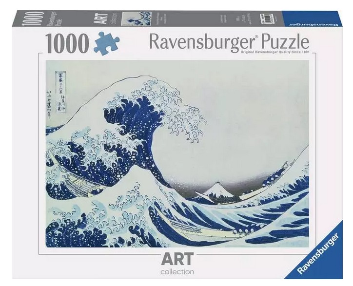 Puzzle 1000 pieces - La Grande vague de Kanagawa / Hokusai