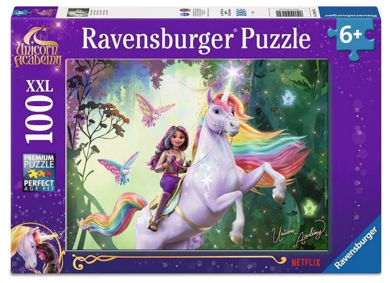 Puzzle 100 pieces XXL - Sophia et Wildstar / L'ecole des licornes