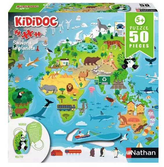 Puzzle Enfant des 5 ans - Puzzle Kididoc - Sauvons la planète