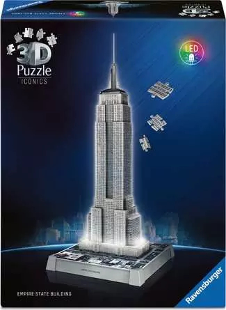 Puzzle 3D 216 pieces - Empire State Building illumine