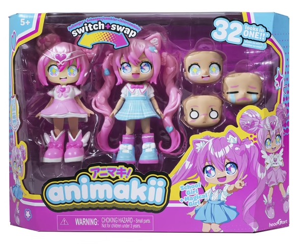 Poupee Animakii - Animagical et Ecoliere