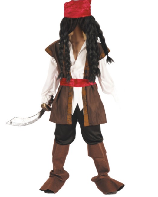 Costume pirate Jack 7-9 ans