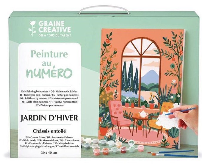 Peinture au numero - Jardin d hiver