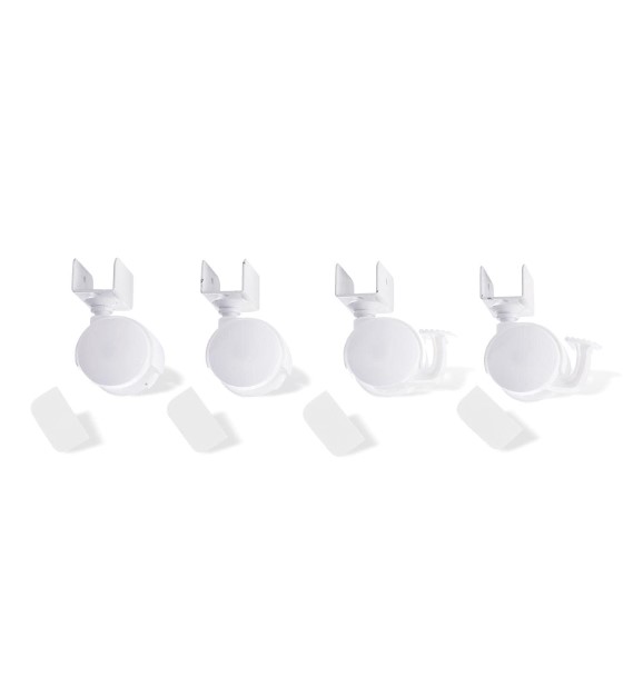 Ensemble de roues avec adaptateur en U blanc