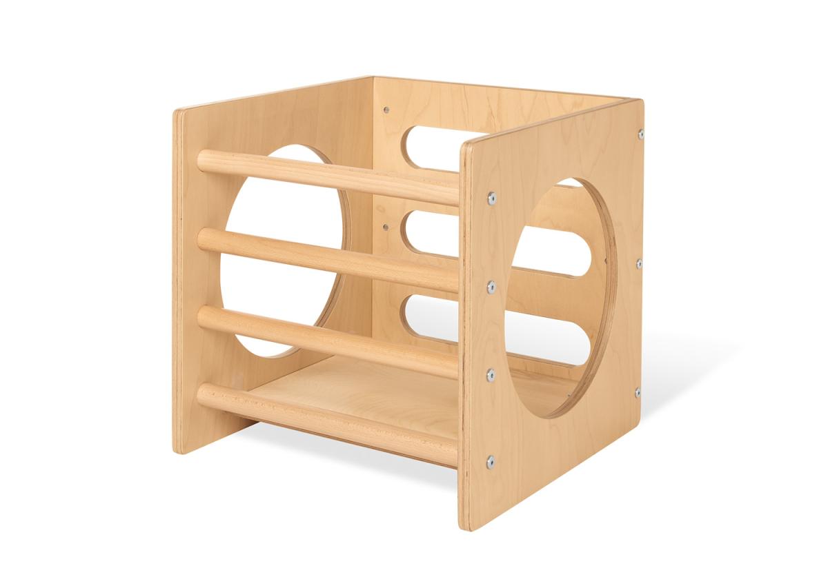 Cube d'escalade bois naturel Kari