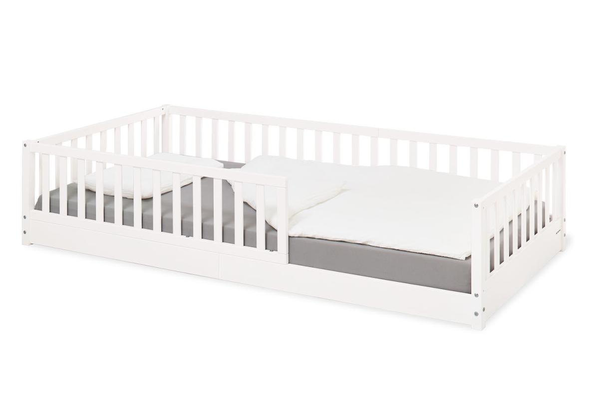 Lit de sol Evi 90 x 200 cm laqué blanc