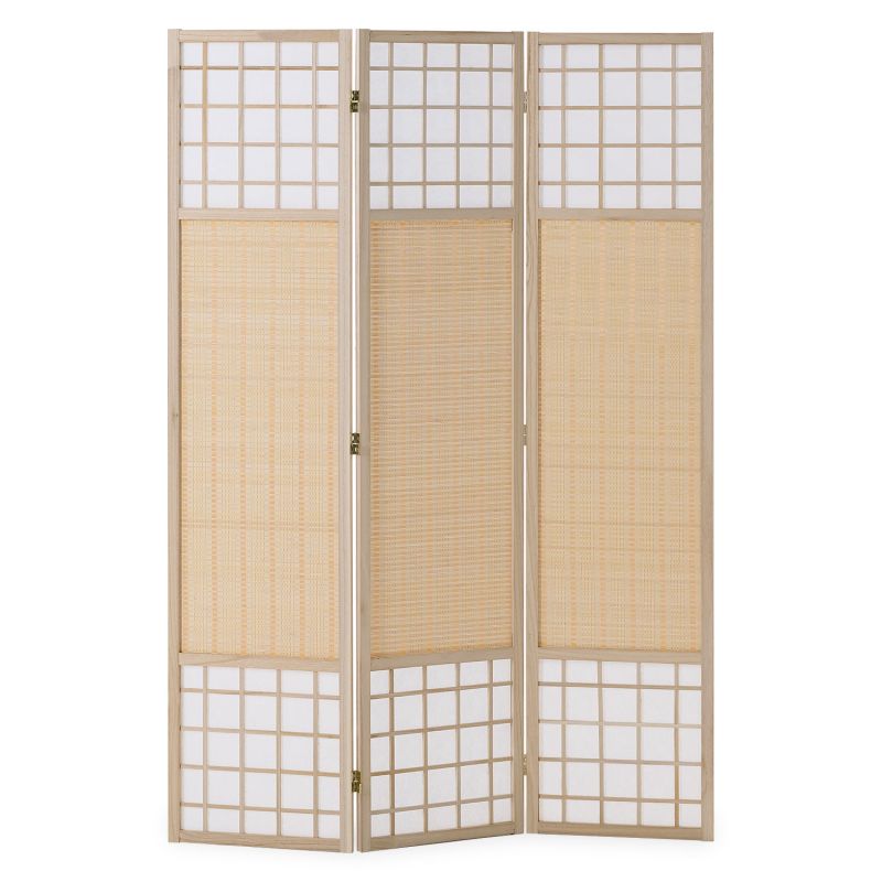 Paravent Lattes en Bambou | 3 panneaux