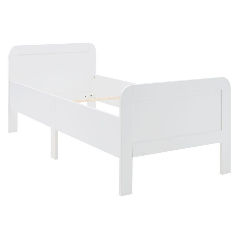 Lit Confort 90x200 cm Blanc réglable en hauteur