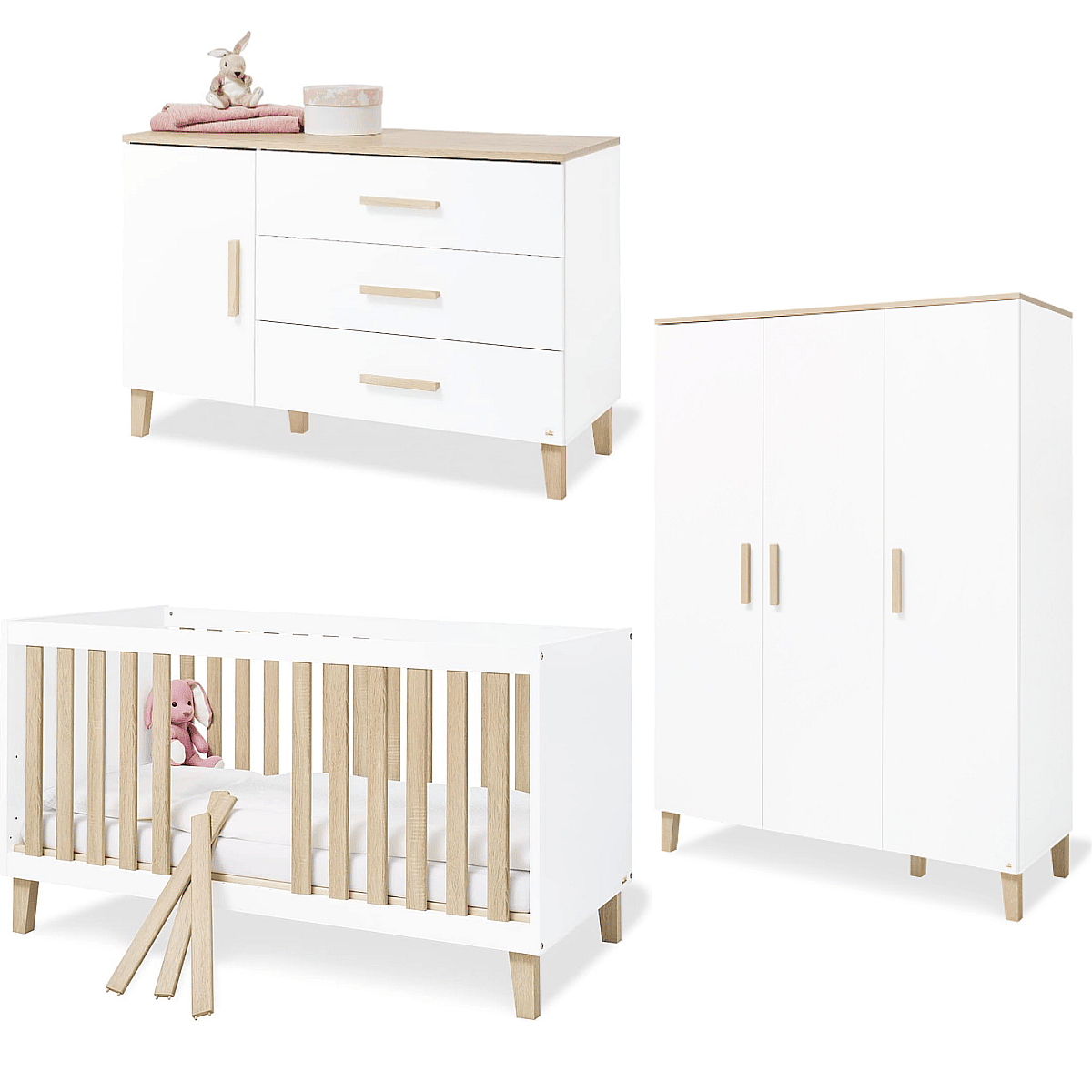 Chambre d'enfant Lumi extra large 3 pièces
