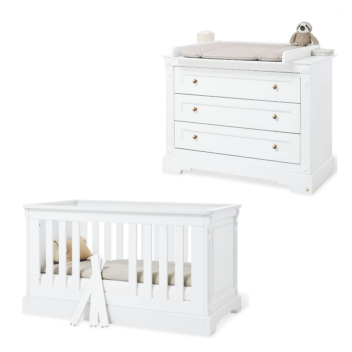Édition limitée - Chambre d'enfant Emilia Gold large 2 pièces