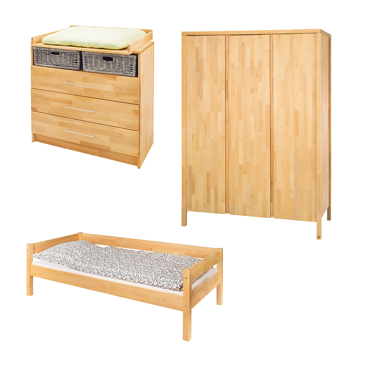 Chambre jeunesse Natura large et spacieuse 3 pièces